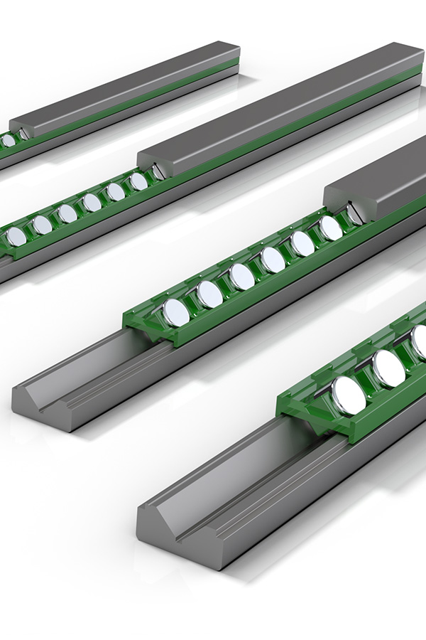 Linear bearing cages, cutout | KMF-Bearings - Rolling and linear bearings, accessories